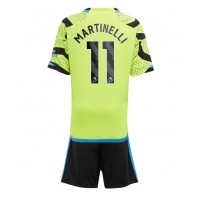 Maglie da calcio Arsenal Gabriel Martinelli #11 Seconda Maglia Bambino 2023-24 Manica Corta (+ Pantaloni corti)